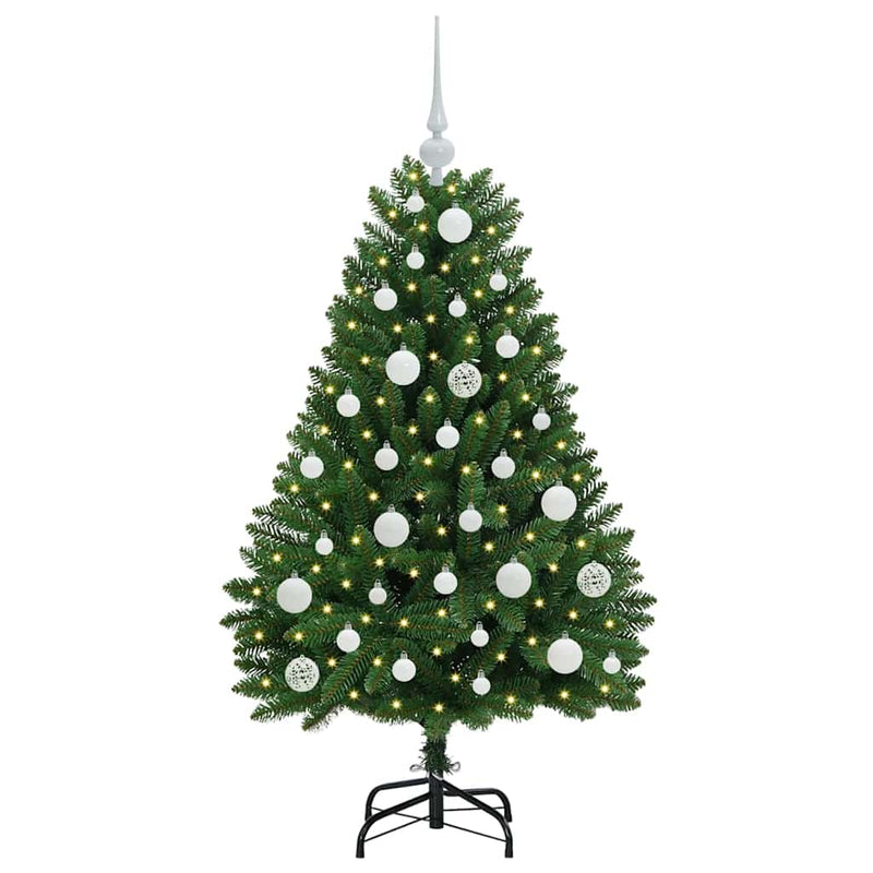 Load image into Gallery viewer, Vidaxl kunstkerstboom met 150 led groen 120 cm pvc en metaal