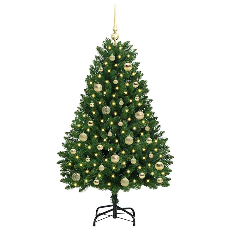 Load image into Gallery viewer, Vidaxl kunstkerstboom met 150 led groen 120 cm pvc en metaal
