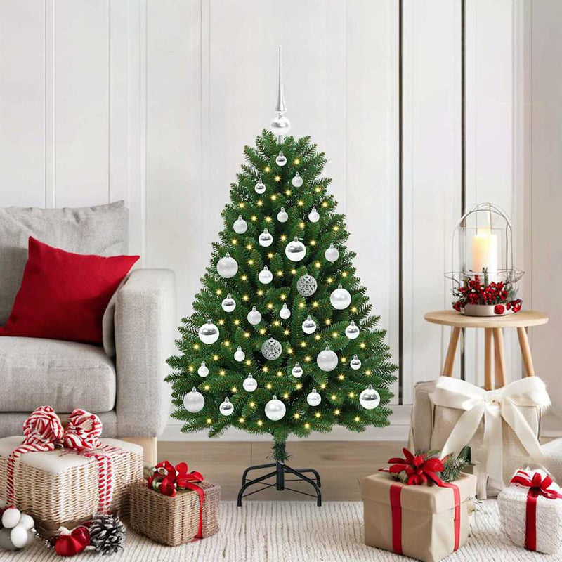 Load image into Gallery viewer, Vidaxl kunstkerstboom met 150 led groen 120 cm pvc en metaal