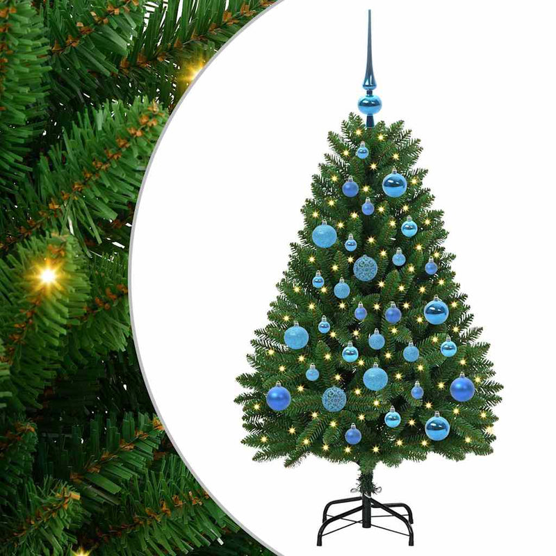 Load image into Gallery viewer, Vidaxl kunstkerstboom met 150 led groen 120 cm pvc en metaal