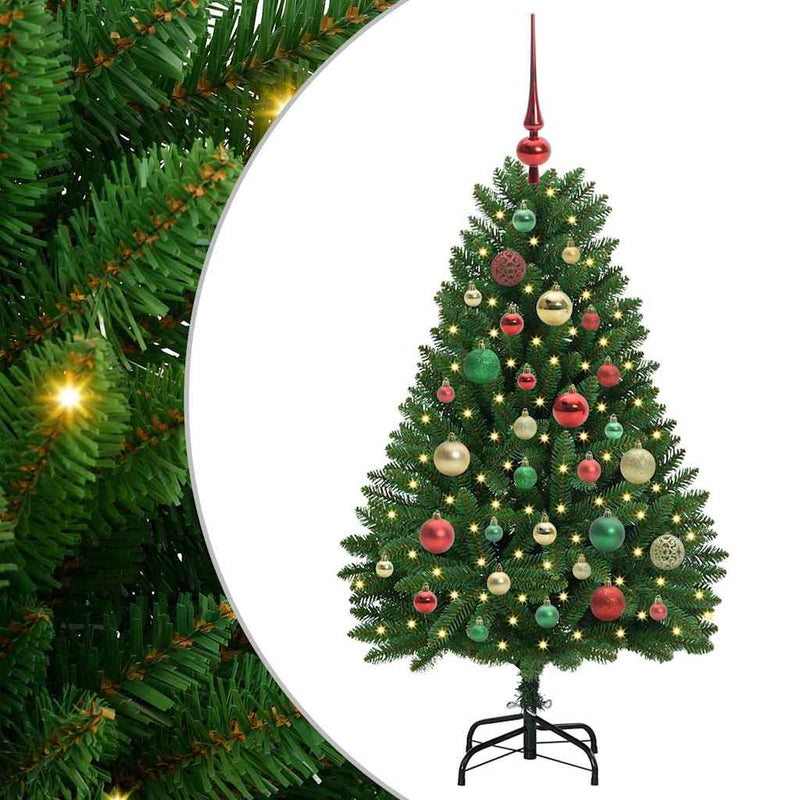 Load image into Gallery viewer, Vidaxl kunstkerstboom met 150 led groen 120 cm pvc en metaal