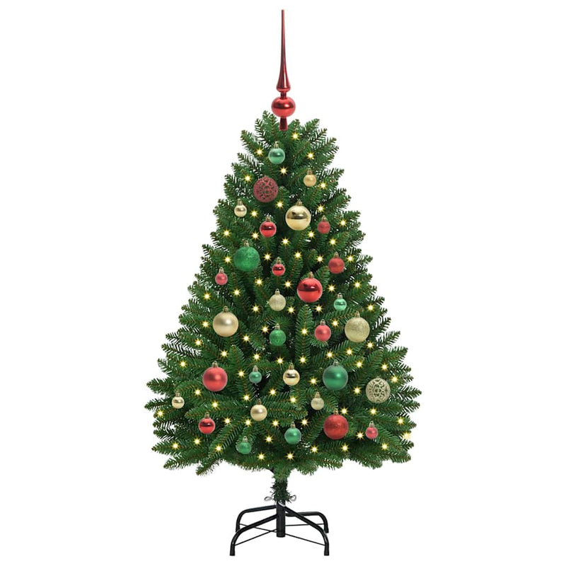 Load image into Gallery viewer, Vidaxl kunstkerstboom met 150 led groen 120 cm pvc en metaal