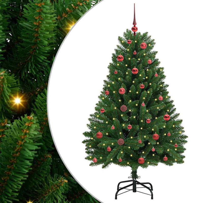 Load image into Gallery viewer, Vidaxl kunstkerstboom met 150 led groen 150 cm pvc en metaal
