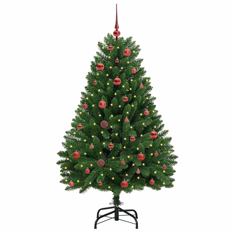 Load image into Gallery viewer, Vidaxl kunstkerstboom met 150 led groen 150 cm pvc en metaal