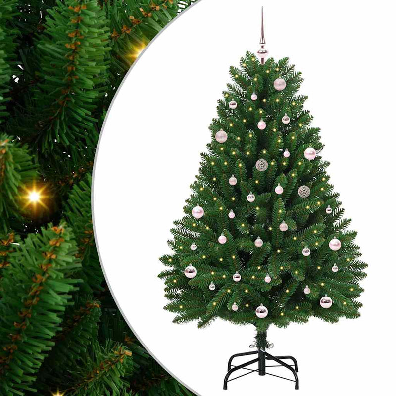 Load image into Gallery viewer, Vidaxl kunstkerstboom met 150 led groen 150 cm pvc en metaal