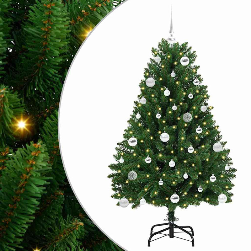 Load image into Gallery viewer, Vidaxl kunstkerstboom met 150 led groen 150 cm pvc en metaal