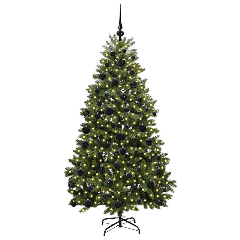 Load image into Gallery viewer, Vidaxl kunstkerstboom met 300 led groen 180 cm pvc en metaal