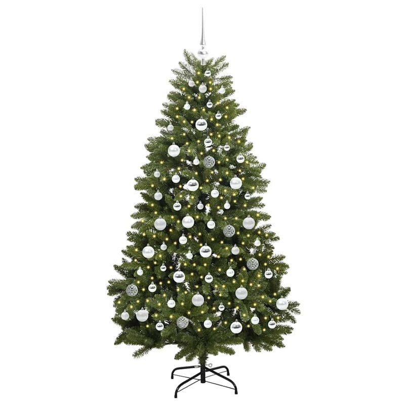 Load image into Gallery viewer, Vidaxl kunstkerstboom met 300 led groen 180 cm pvc en metaal