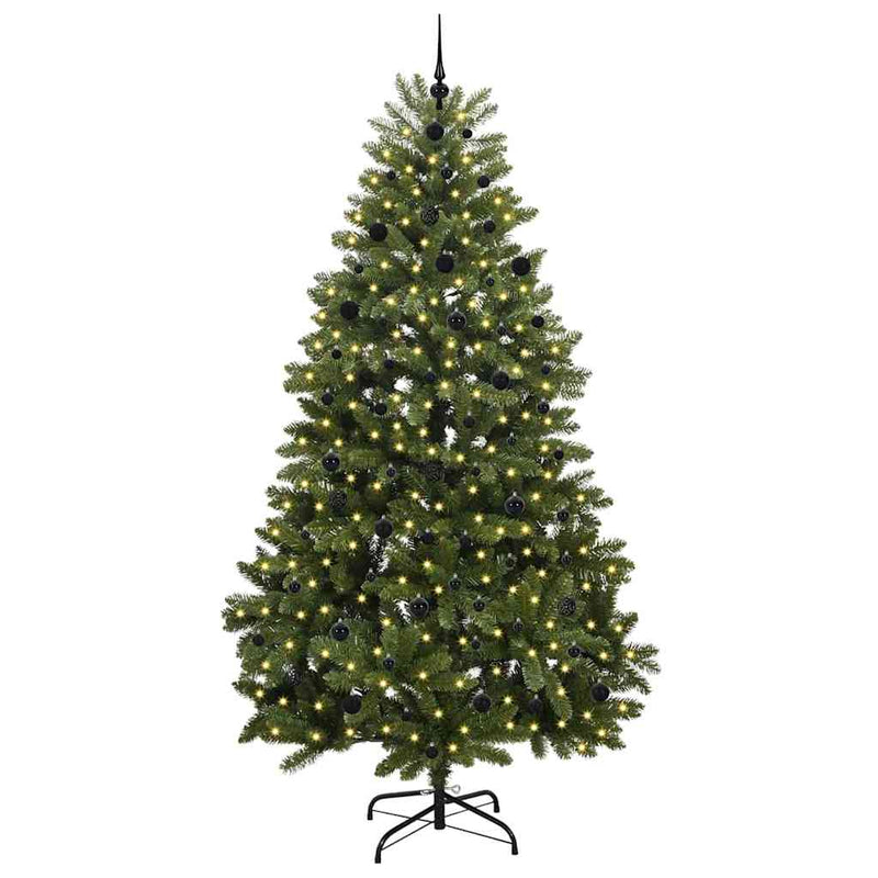 Load image into Gallery viewer, Vidaxl kunstkerstboom met 300 led groen 240 cm pvc en metaal