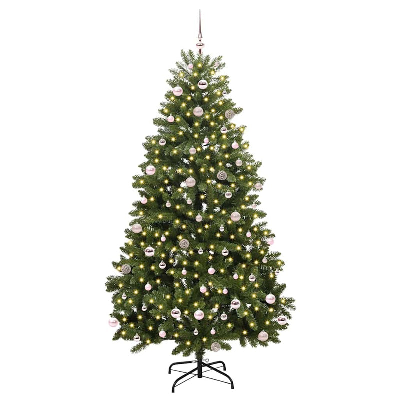 Load image into Gallery viewer, Vidaxl kunstkerstboom met 300 led groen 240 cm pvc en metaal
