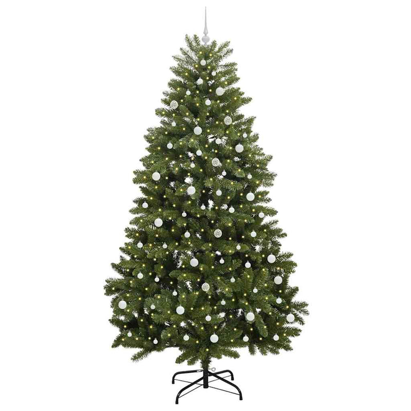 Load image into Gallery viewer, Vidaxl kunstkerstboom met 300 led groen 240 cm pvc en metaal