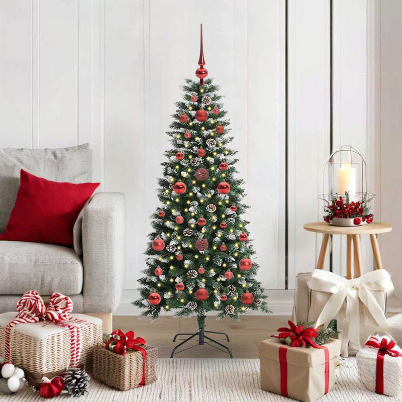 Load image into Gallery viewer, Vidaxl kunstkerstboom met 150 led groen 120 cm pvc en plastic en staal