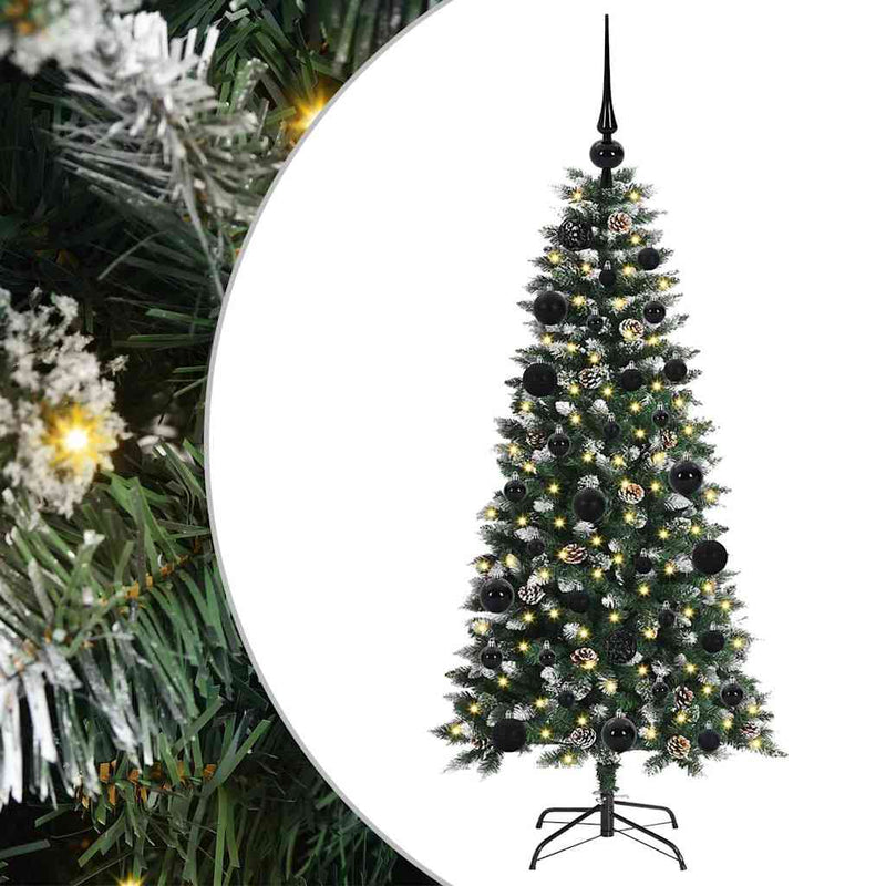Load image into Gallery viewer, Vidaxl kunstkerstboom met 150 led groen 120 cm pvc en plastic en staal