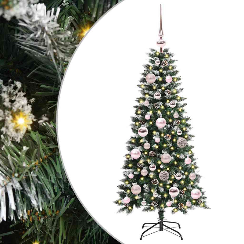 Load image into Gallery viewer, Vidaxl kunstkerstboom met 150 led groen 120 cm pvc en plastic en staal