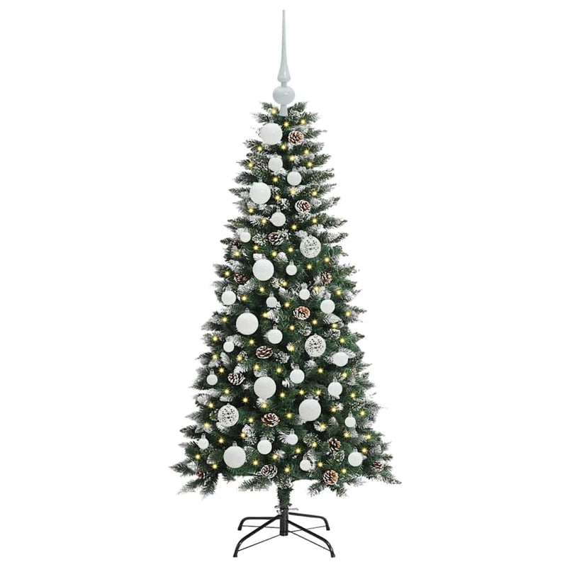 Load image into Gallery viewer, Vidaxl kunstkerstboom met 150 led groen 120 cm pvc en plastic en staal
