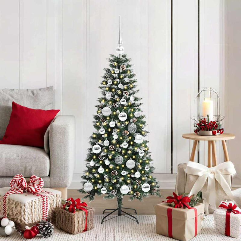 Load image into Gallery viewer, Vidaxl kunstkerstboom met 150 led groen 120 cm pvc en plastic en staal