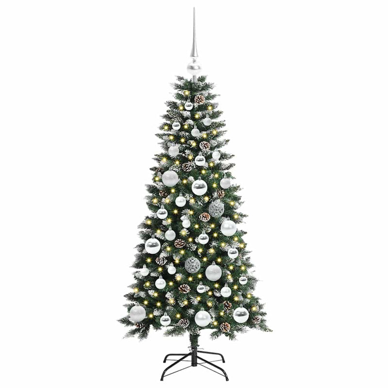 Load image into Gallery viewer, Vidaxl kunstkerstboom met 150 led groen 120 cm pvc en plastic en staal