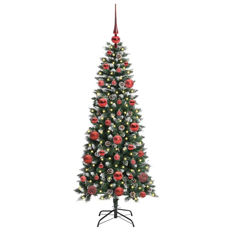 Load image into Gallery viewer, Vidaxl kunstkerstboom met 150 led groen 150 cm pvc en plastic en staal