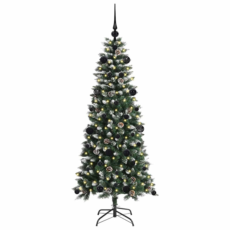 Load image into Gallery viewer, Vidaxl kunstkerstboom met 150 led groen 150 cm pvc en plastic en staal