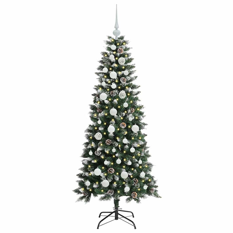 Load image into Gallery viewer, Vidaxl kunstkerstboom met 150 led groen 150 cm pvc en plastic en staal