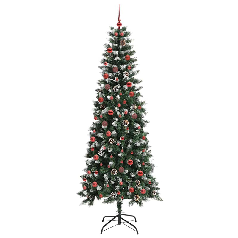 Load image into Gallery viewer, Vidaxl kunstkerstboom met 300 led groen 210 cm pvc en plastic en staal