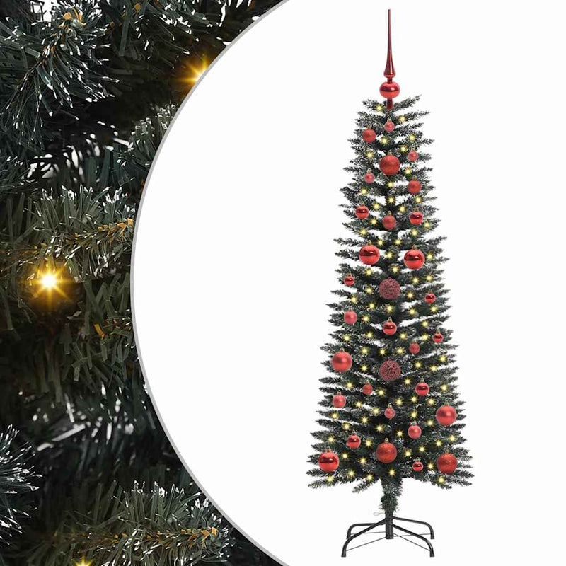 Load image into Gallery viewer, Vidaxl kunstkerstboom met 150 led groen 120 cm pvc en plastic en staal
