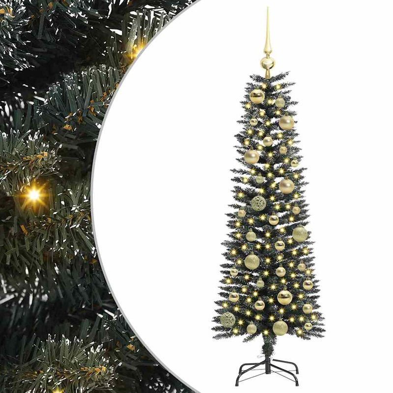 Load image into Gallery viewer, Vidaxl kunstkerstboom met 150 led groen 120 cm pvc en plastic en staal