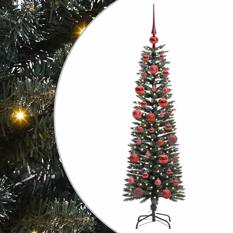 Load image into Gallery viewer, Vidaxl kunstkerstboom met 150 led groen 150 cm pvc en plastic en staal