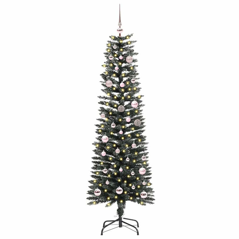 Load image into Gallery viewer, Vidaxl kunstkerstboom met 150 led groen 150 cm pvc en plastic en staal