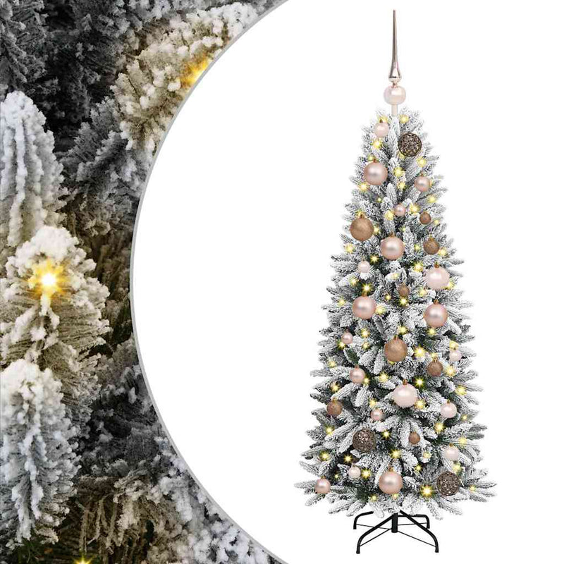 Load image into Gallery viewer, Vidaxl kunstkerstboom wit 120 cm pvc en plastic en staal en pe