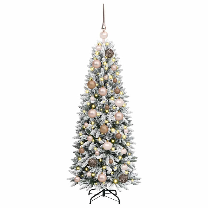 Load image into Gallery viewer, Vidaxl kunstkerstboom wit 120 cm pvc en plastic en staal en pe
