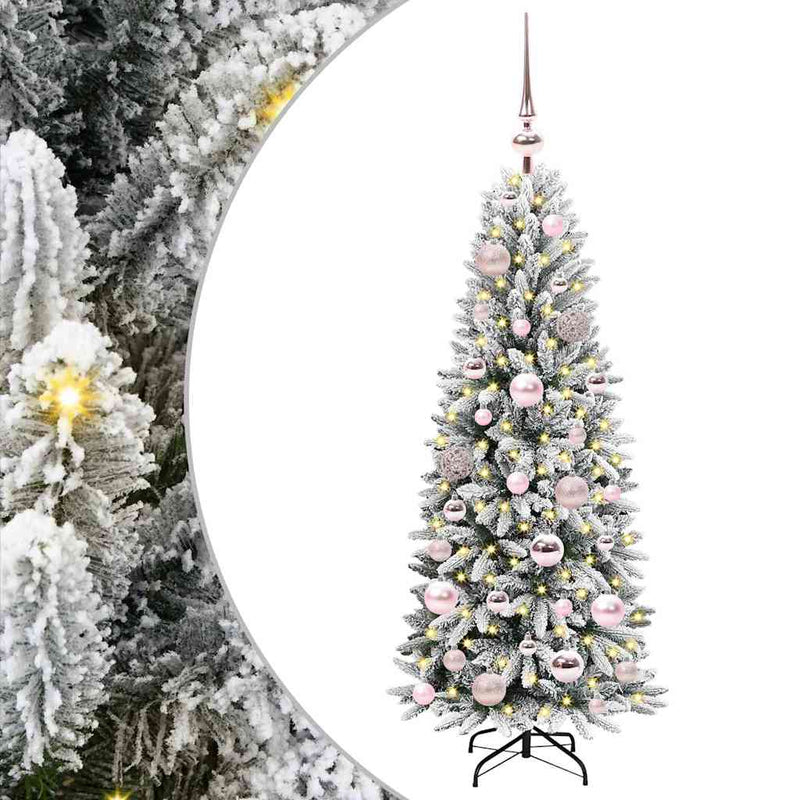 Load image into Gallery viewer, Vidaxl kunstkerstboom wit 120 cm pvc en plastic en staal en pe