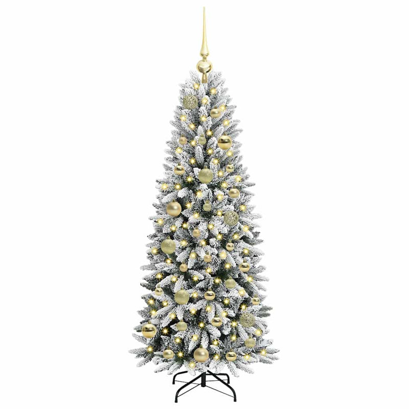 Load image into Gallery viewer, Vidaxl kunstkerstboom wit 120 cm pvc en plastic en staal en pe