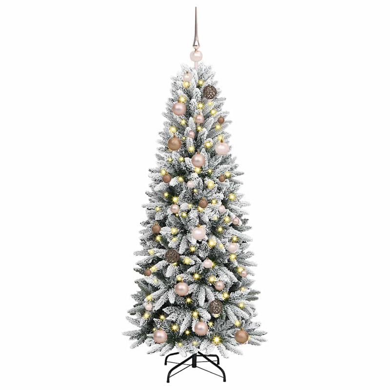 Load image into Gallery viewer, Vidaxl kunstkerstboom wit 150 cm pvc en plastic en staal en pe