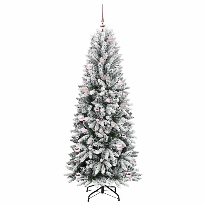 Load image into Gallery viewer, Vidaxl kunstkerstboom wit 150 cm pvc en plastic en staal en pe