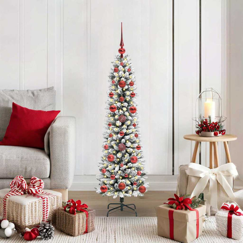 Load image into Gallery viewer, Vidaxl kunstkerstboom met 150 led wit 120 cm pvc en metaal en plastic
