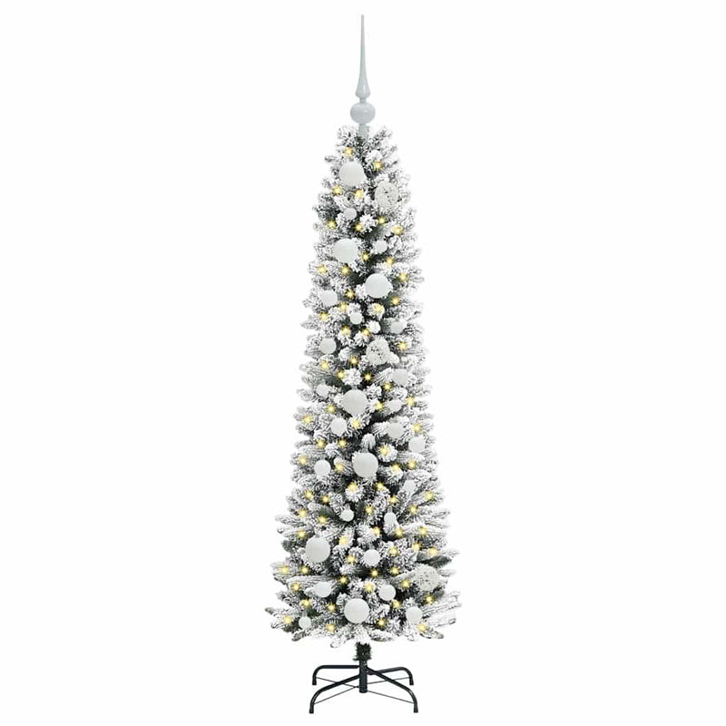 Load image into Gallery viewer, Vidaxl kunstkerstboom met 150 led wit 120 cm pvc en metaal en plastic