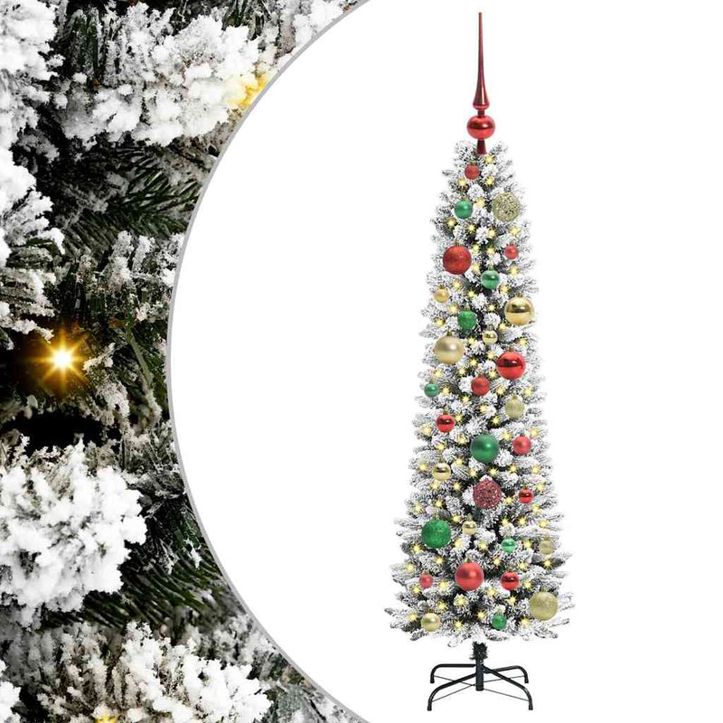 Load image into Gallery viewer, Vidaxl kunstkerstboom met 150 led wit 120 cm pvc en metaal en plastic