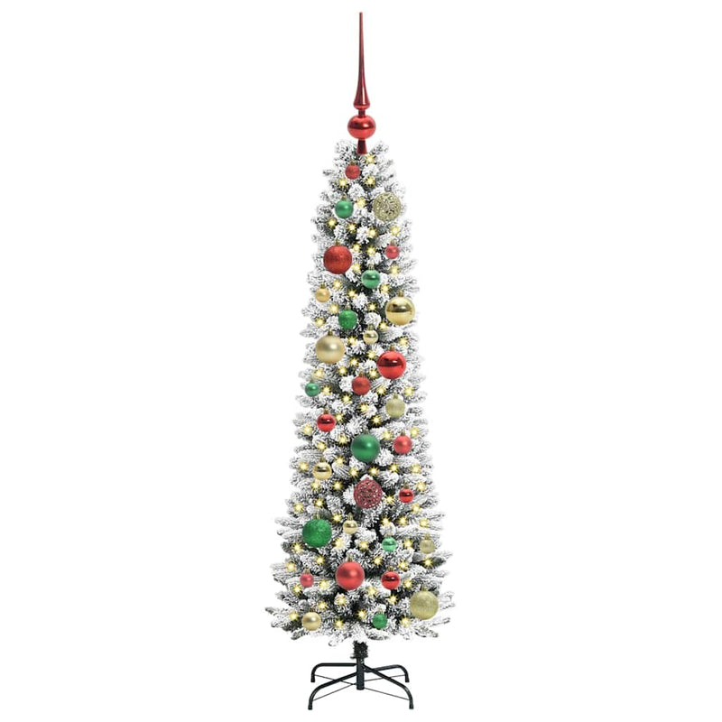 Load image into Gallery viewer, Vidaxl kunstkerstboom met 150 led wit 120 cm pvc en metaal en plastic