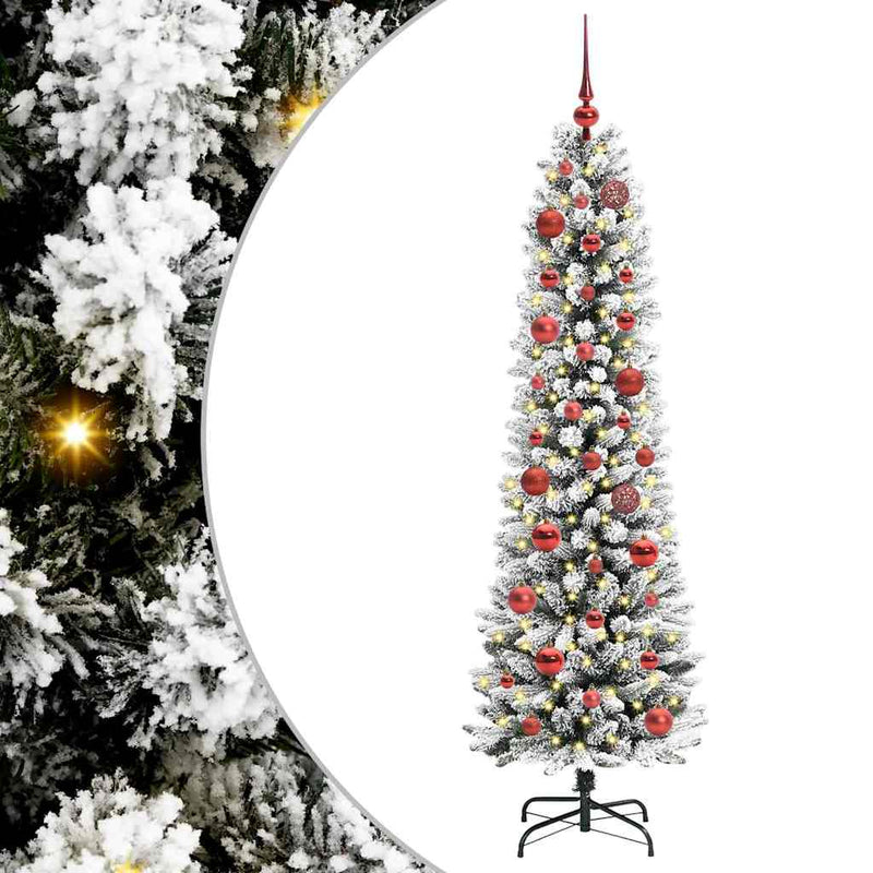 Load image into Gallery viewer, Vidaxl kunstkerstboom met 150 led wit 150 cm pvc en metaal en plastic