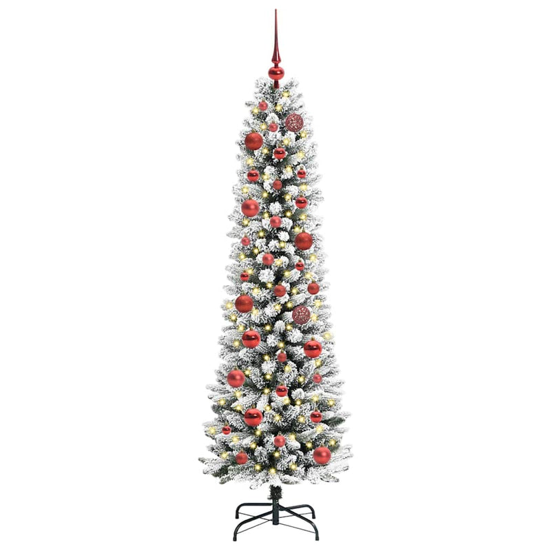 Load image into Gallery viewer, Vidaxl kunstkerstboom met 150 led wit 150 cm pvc en metaal en plastic