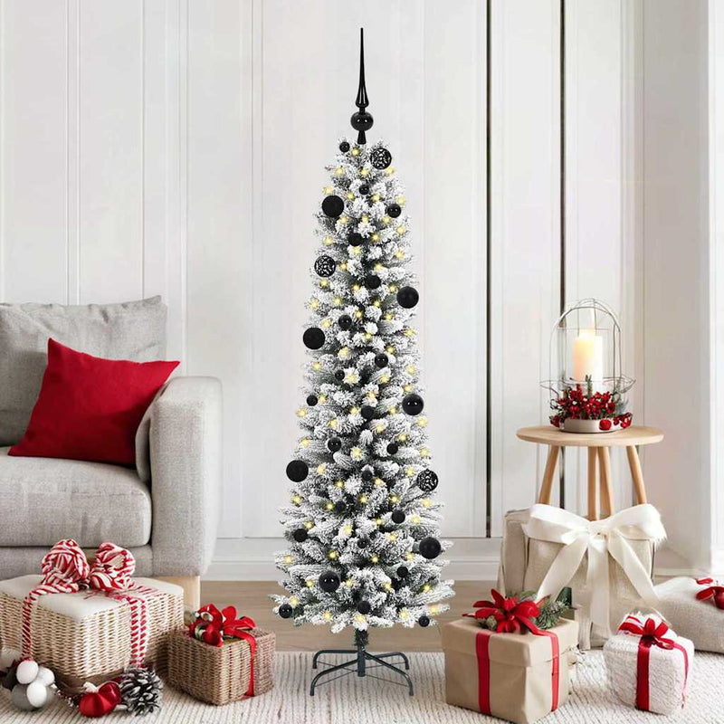 Load image into Gallery viewer, Vidaxl kunstkerstboom met 150 led wit 150 cm pvc en metaal en plastic