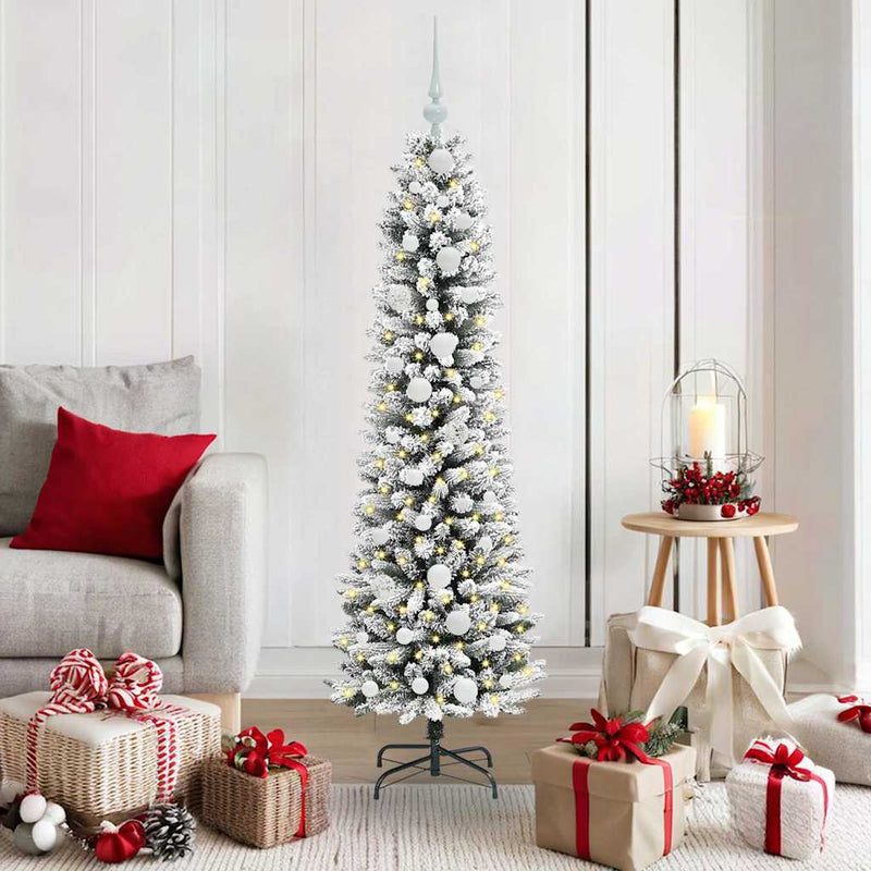 Load image into Gallery viewer, Vidaxl kunstkerstboom met 150 led wit 150 cm pvc en metaal en plastic