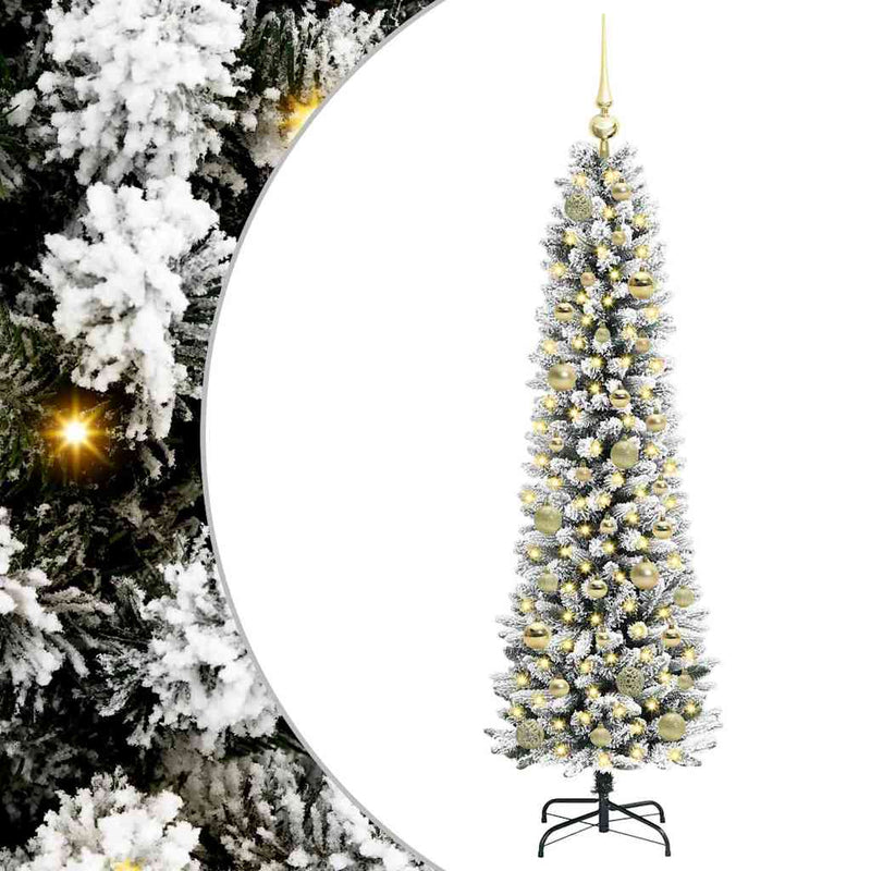 Load image into Gallery viewer, Vidaxl kunstkerstboom met 150 led wit 150 cm pvc en metaal en plastic