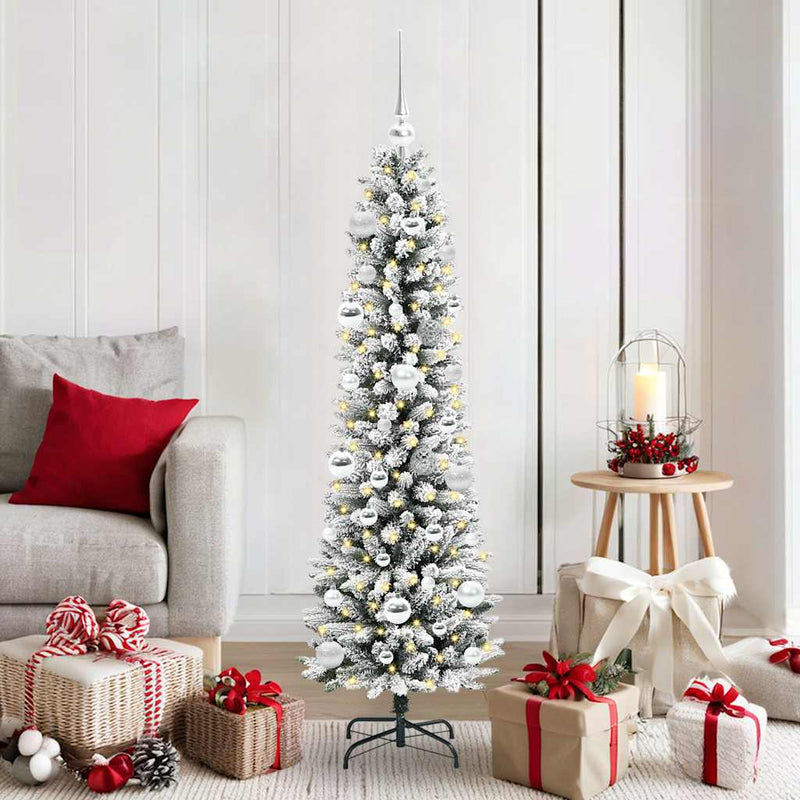 Load image into Gallery viewer, Vidaxl kunstkerstboom met 150 led wit 150 cm pvc en metaal en plastic