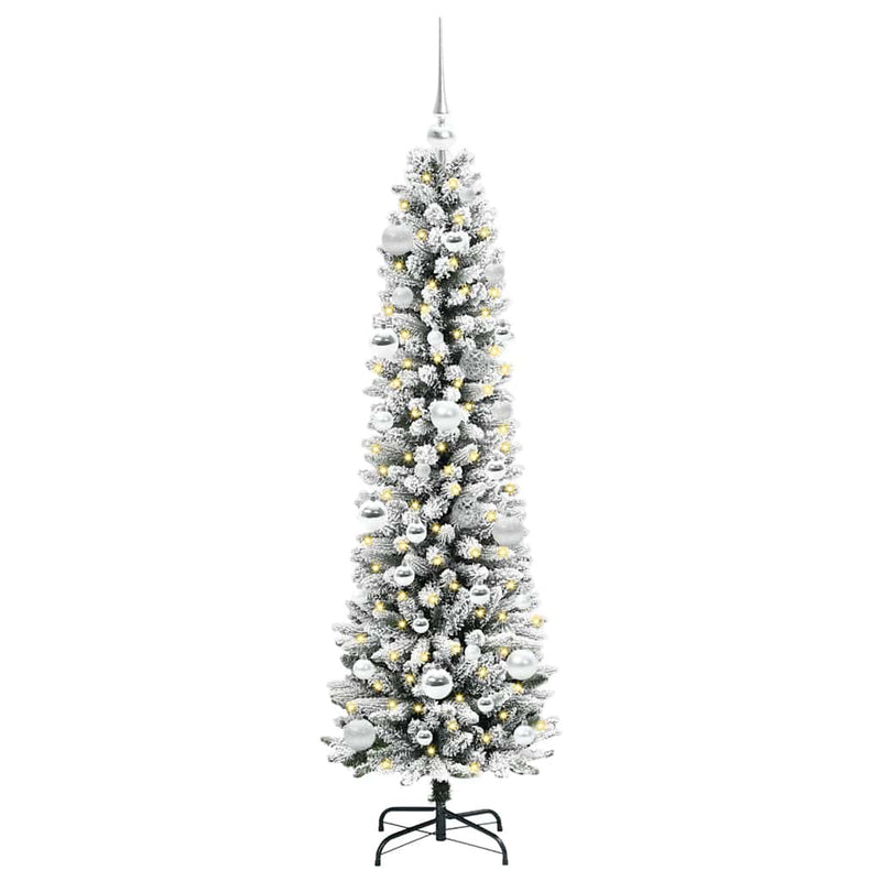 Load image into Gallery viewer, Vidaxl kunstkerstboom met 150 led wit 150 cm pvc en metaal en plastic