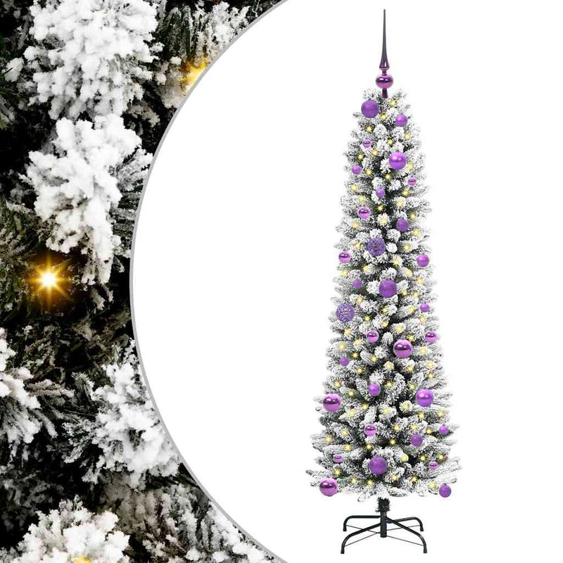 Load image into Gallery viewer, Vidaxl kunstkerstboom met 150 led wit 150 cm pvc en metaal en plastic