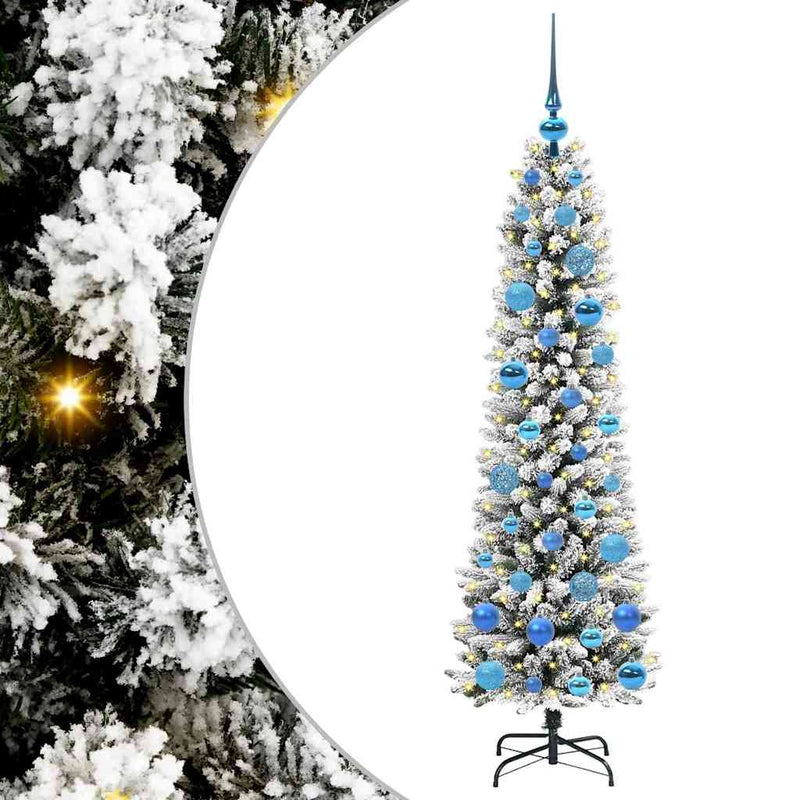 Load image into Gallery viewer, Vidaxl kunstkerstboom met 150 led wit 150 cm pvc en metaal en plastic