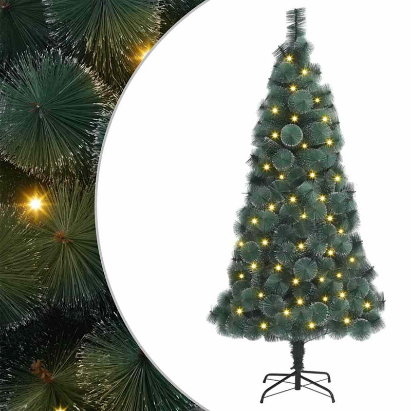 Load image into Gallery viewer, Vidaxl kunst kerstboom met verlichting met 300 led groen 180 cm pet