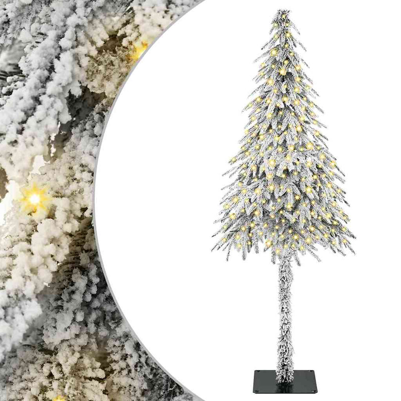 Load image into Gallery viewer, Vidaxl kerstboom met 300 led met standaard wit 210 cm pe en staal